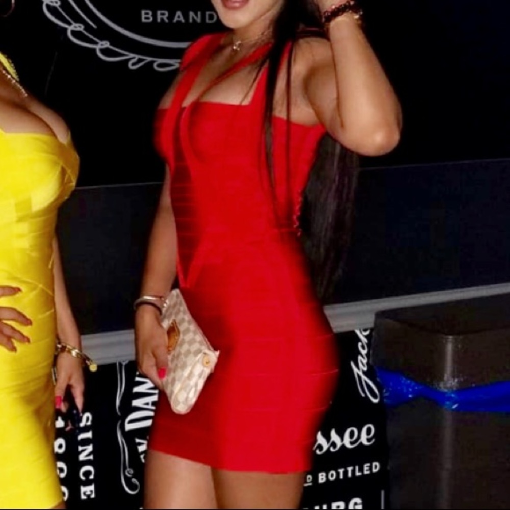 Bandage Red Dress